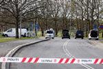 Politiet fotograferet tidligere i dag ved Gentofte Skaterpark / Jägers Skaterpark, hvor en 18-årig mand natten til lørdag mistede livet i et masseslagsmål.  Foto: Finn Frandsen/POLFOTO