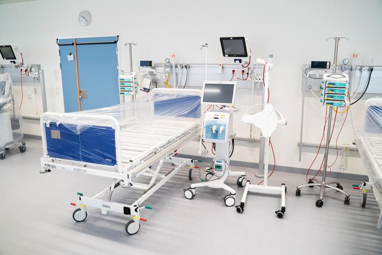 En del af de patienter, der er indlagt med covid-19, kommer i respirator. Foto: Rigshospitalet