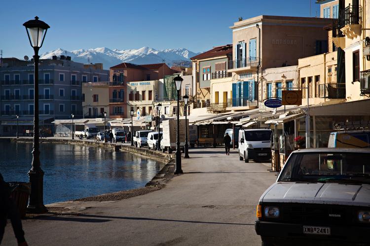 Turistlandene i Sydeuropa frygter tomme strande, tomme hoteller og tomme gader som her i Chania på Kreta Foto: Martin Lehmann/POLFOTO