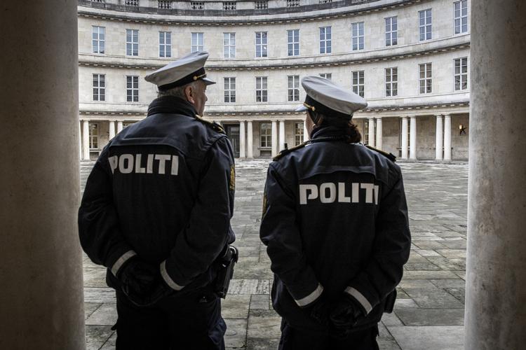 Københavns Politi indkalder til pressemøde kl. 16.30 her i Politigården i København.  Foto: Jens Hartmann Schmidt/POLFOTO