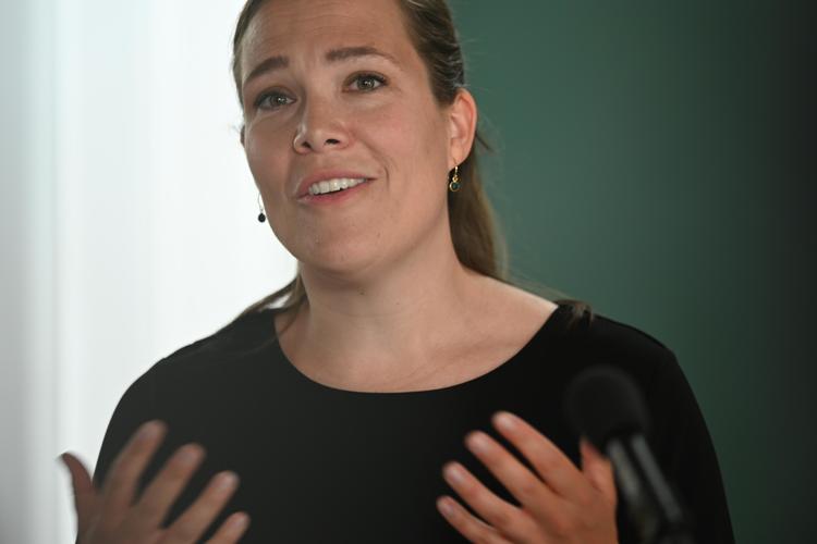 Social- og indenrigsminister Astrid Krag er med til at præsentere aftalen. Foto: Philip Davali/Ritzau Scanpix