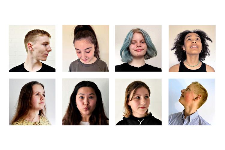 Nogle jubler over udsigten til at komme tilbage til den fysiske undervisning, andre er lidt mere bekymrede. Fra venstre er det Viggo Agger Holdensen, Berfin Koyuncu, Kirsten Christiansen, Malaika Jacobsen Mangwiza, Esther Vyff, Isabella Holtet Tolstrup Jørgensen, Emma Dorte Rise Nielsen og Theodor Riegels 