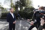 Jakob Ellemann-Jensen på vej ind til forhandlingerne. Foto: Jens Dresling/POLFOTO