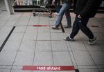 Lyngby Storcenter er ligesom landets øvrige storcentre lukket ned, og der er sat afspærring op på gangene. Kun fødevarebutikker har måttet holde åbent.  Foto: Mogens Flindt (arkiv)