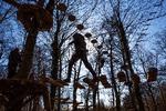     GoMonkey i Søndermarken er en klatrebane i tre niveauer i henholdsvis tre, seks og ni meters højde. Foto: Klaus Holsting/POLITIKEN