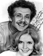 Jerry Stiller ses her med sin kone, Anne Meara, som han var gift med i 62 år. Hun døde i 2015.  Foto: Public Domain/Wikimedia Commons