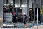 Eksplosionen ved  Skattestyrelsen skete den 6. august sidste år. På billedet ryddes der op efter ødelæggelserne dagen efter. Foto: Jens Dresling/POLFOTO