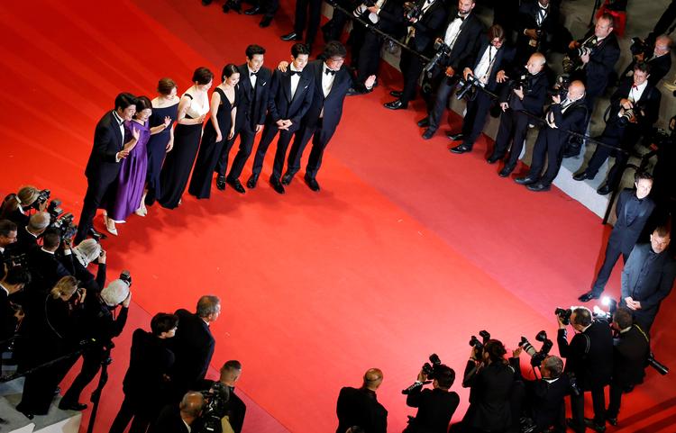 På filmfestivalen i Cannes uddeles den prestigefyldte pris Guldpalmen. Sidste år gik prisen til den sydkoreanske film 'Parasite'. Foto: Jean-paul Pelissier/Ritzau Scanpix