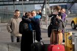 Et særfly fragtede en række danskere hjem fra Peru i begyndelsen af april.  Foto: Andreas Merrald/POLFOTO