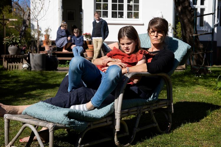 Julie Vöge Hansen og hendes familie skulle have været til Florida i påsken. Flyselskabet aflyste turen, og familien kæmper stadig for at få pengene for billetterne retur.  Foto: Finn Frandsen/POLFOTO