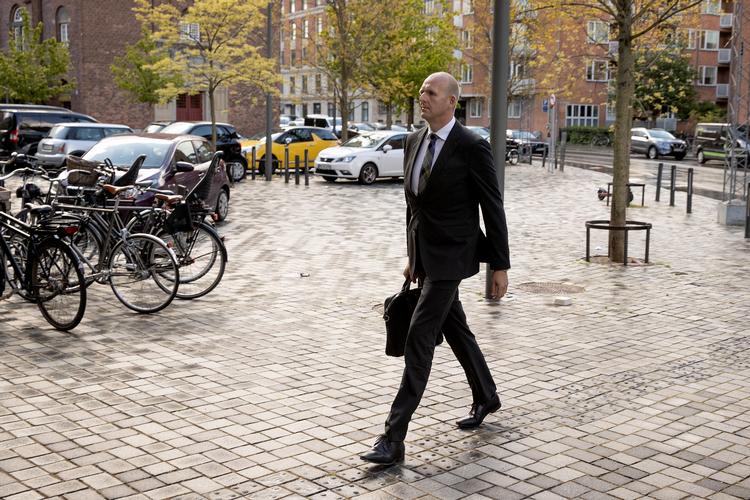 Direktør for Styrelsen for International Rekruttering og Integration, Kasper Højvang Kyed, ankommer til Instrukskommissionen i Retten på Frederiksberg.   Foto: Peter Hove Olesen/POLFOTO