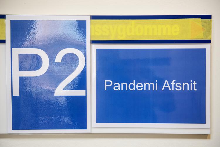 P2 hedder Pandemiafdelingen, der var klar til at modtage  borgere med mistanke om coronavirus samt COVID-19-syge patienter på Aalborg Universitetshospital. Nu er der så få syge, at afdelingen er lukket.  Foto: René Schütze/Fotograf René Schütze