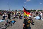 Stuttgart har været epicenter for en voksende tysk bevægelse af utilfredse borgere, der mener, at regeringen og delstaternes nedlukning pga. coronavirus har gjort Tyskland til et diktatur.  Foto: Kai Pfaffenbach/Ritzau Scanpix