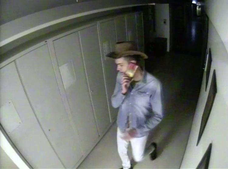 Manden stjal cowboyhatten, mens han var på museet. Foto: New South Wales Police/Ritzau Scanpix