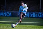 Pione Sisto på træningsbanen i marts, før coronapandemien lukkede ned for det meste i fodboldens verden.  Foto: Finn Frandsen/POLFOTO
