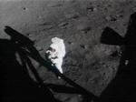De sidste minutter før de amerikanske astonauter Neil Armstrong og Buzz Aldrin trådte ned på Månen, genfortælles så forrygende i BBC-podcasten '13 Minutes to the Moon', at man næsten kan glemme coronaen.   Foto: Project Apollo Archive/POLFOTO