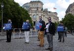 I lørdags havde Alternative für Deutschland arrangeret en af de mange protester mod corona-restriktionerne i Tyskland. De demonstrerer foran Rigsdagen i Berlin. 
 Foto: Fabrizio Bensch/Ritzau Scanpix