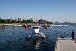 Tre danske luftfartsselskaber er gået sammen om at flyve rejsekunder ud til ferieøer som Bornholm, Samsø, Anholt og Læsø (arkivfoto). Foto: Finn Frandsen/POLFOTO