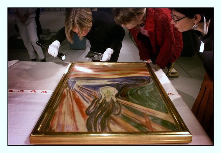 'Skriget' fra Oslo her fotograferet under et tidligere besøg på kunstmuseet Arken i Ishøj. Foto: Peter Hove Olesen/POLFOTO
