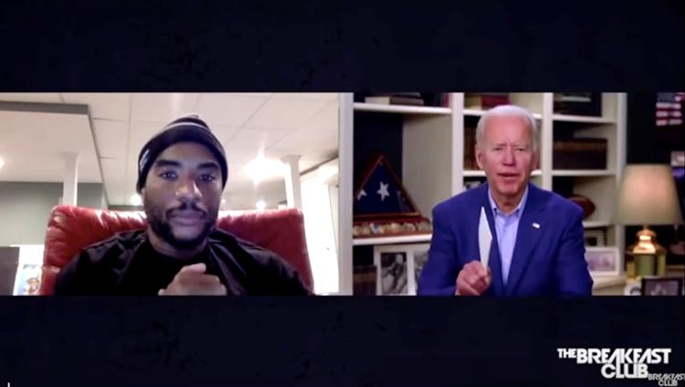  Joe Biden kom i interviewet med Charlamagne tha God til at tage de sortes stemmer for givet, og det var forkert, siger han nu. Foto: Handout/Ritzau Scanpix