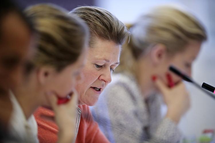 Alternativets Josephine Fock fotograferet i oktober 2017 under et af sine mange samråd med Inger Støjberg. Foto: Jens Dresling/POLFOTO