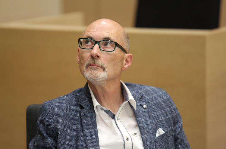 Herbert Gilbert i retten umiddelbart inden, dommen afsiges.  Foto: Thorsten Gutschalk/Ritzau Scanpix