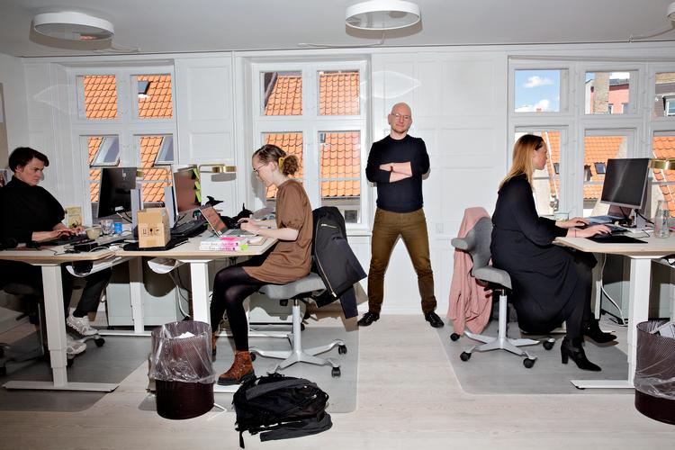 Jacob Søndergaard er direktør i det nye forlag Gutkind, der ejes af den svenske mediekoncern Bonnier. Med lanceringen af BookBeat konsolideres koncernens position yderligere. Foto: Martin Lehmann/POLFOTO