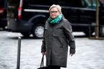 Afhøringer i Instrukskommissionen, der skal undersøge tidligere minister Inger Støjbergs ordre om adskillelse af unge asylpar. Jurist Lykke Sørensen, tidligere afdelingschef i Udlændinge- og Integrationsministeriet, afgav sin forklaring til Instrukskommissionen i Retten på Frederiksberg. Foto: Jens Dresling/POLFOTO