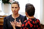 Drop den sparebande, lyder SF's Pia Olsen Dyhrs råd til Mette Frederiksen. Foto: Jens Dresling/POLFOTO