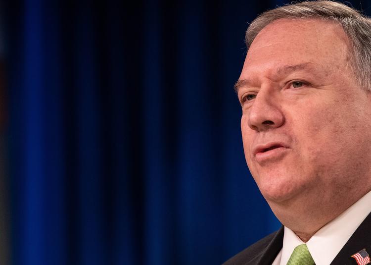  »Det er nu helt tydeligt, at Kina former Hongkong efter sig selv«, siger Mike Pompeo. Foto: Nicholas Kamm/Ritzau Scanpix
