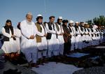 TILBAGE. Frigivne Taleban-fanger beder ved Pul-i-Charkhi-fængslet i Afghanistans hoved, Kabul Foto: Mohammad Ismail/Ritzau Scanpix