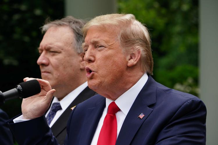 USA vil ikke længere bidrage til WHO, lyder det fredag fra den amerikanske præsident, Donald Trump.  Foto: Mandel Ngan/Ritzau Scanpix