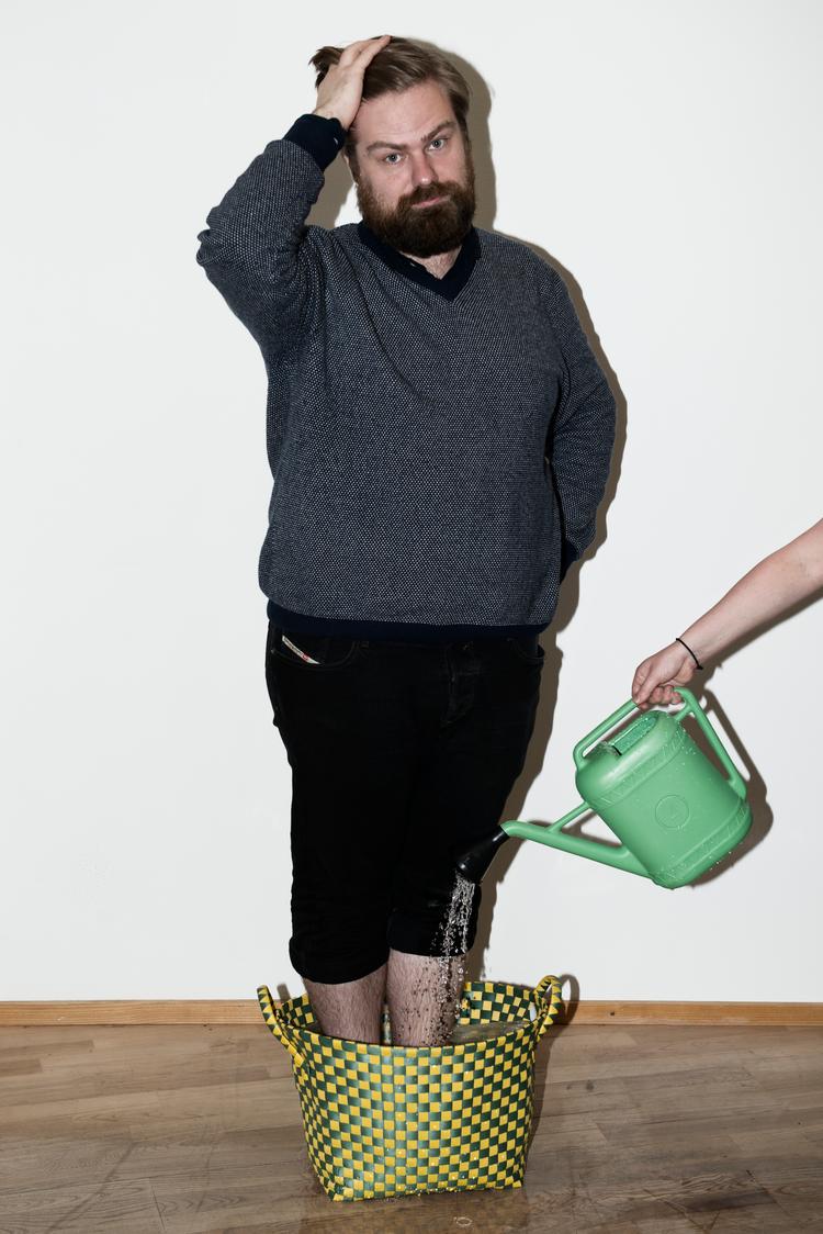 Komikeren Allan Gravgaard Madsen viste, hvor fremragende han er, når han som komponist skaber musik oven på for eksempel gamle Bachs 1700-talsnoder. Arkivfoto Kenneth Lysbjerg Koustrup