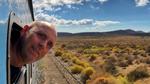 Per Sommer har ikke været på mange togrejser siden han første og eneste gang var på interrail i 1987, men her er han dog fanget på en tur tværs over Sydafrika.  Foto: Privat