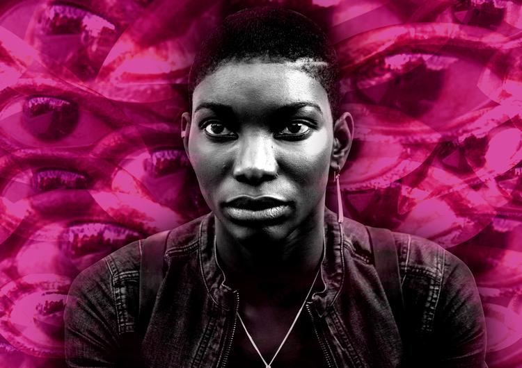 Fotocollage Caroline Niegaard. Originalfoto: Sophie Mutevelian/BBC/Netflix