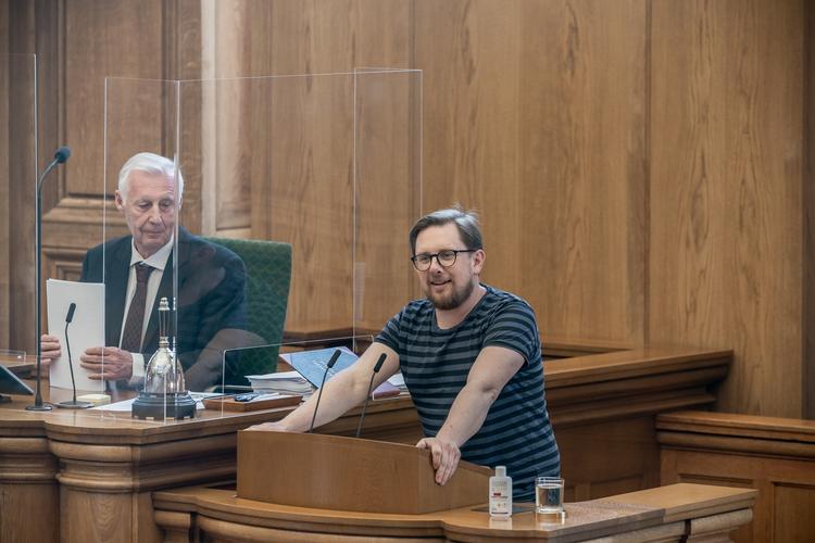 Simon Emil Ammitzbøll-Bille har meldt sig ind i protestgruppe mod Inger Støjberg.  Foto: Aleksander Klug/Aleksander Klug