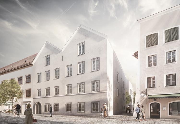 Sådan kommer Hitlers barndomshjem til at se ud.  Foto: Marte.marte Architekten