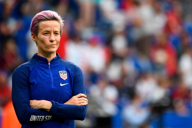 Tidligere har Megan Rapinoe stået i spidsen for de amerikanske kvinders ret til ligeløn som landsholdsspillere. Nu nægter hun at spille, når den amerikanske liga skal genstarte. Foto: Franck Fife/Ritzau Scanpix