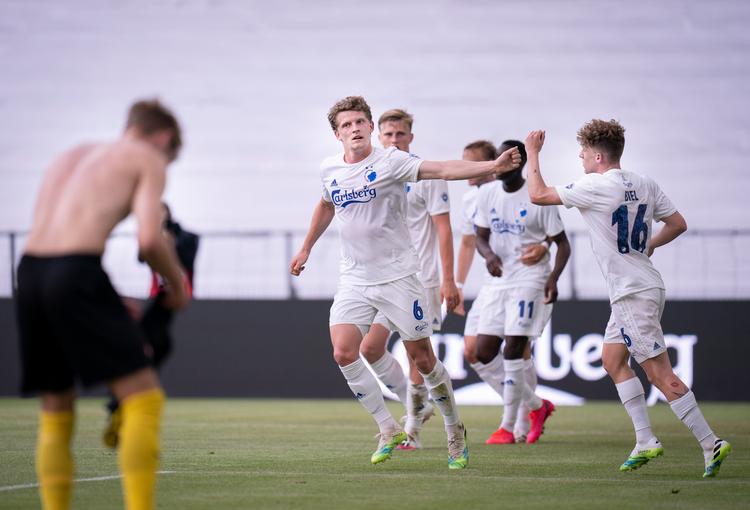 Jens Stage scorede for FC København i hjemmekampen mod Randers. Foto: Liselotte Sabroe/Ritzau Scanpix