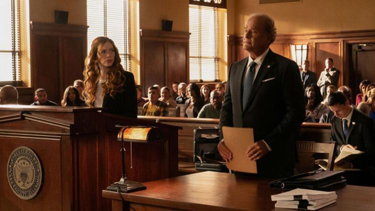 Rachelle Lefevre og Kelsey Grammer i en scene fra 'Proven Innocent'.  Foto: Fox/Presse