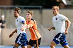 Det var den hvidblusede  københavnerklub B.93, der  under coronakrisens højeste udtænkte den den nye struktur for de laveste divisioner.  Her  er B93 i aktion i et 1-5-nederlag mod Hillerød tidligere i denne sæson. ,  Foto: Philip Davali/Philip Davali