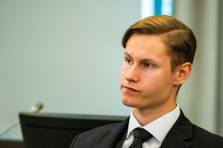 22-årige Philip Manshaus bliver idømt 21 års forvaring for drab og moskeangreb. Foto: Ntb Scanpix/Ritzau Scanpix