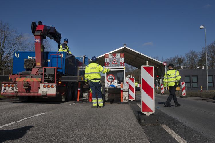 Grænsen til Tyskland blev lukket 14. marts.  Foto: Marie Ravn