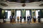 Samtlige partier vedtog 19. marts den første hjælpepakke for at holde hånden under dansk økonomi. Foto: Jens Dresling/POLFOTO