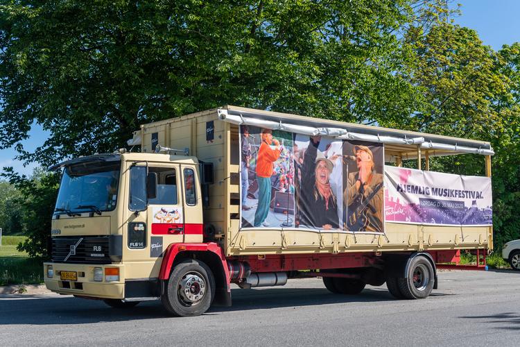 Jelling Festival havde blandt andet en lastbil på gaderne i festivalperioden. Foto: Flemming Ege