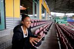  Brianne Reed has been busy on the phone for the past three weeks.  Foto: Jens Dresling/POLFOTO