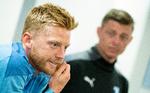 En uge efter sin 30-års fødselsdag blev Anders Christiansen (tv.) matchvinder i Malmö FF's første kamp i den nye sæson i Allsvenskan. Foto: 50090 Johan Nilsson/tt/Ritzau Scanpix