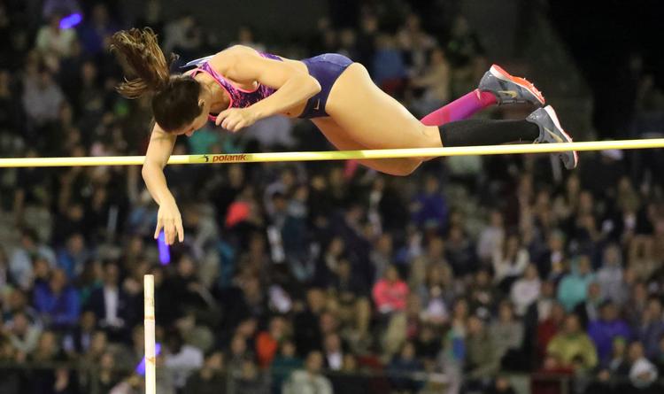 Katerina Stefanidi har vundet guld ved OL, VM og EM, og hun bliver det kvindelige hovednavn ved en lidt anderledes præsenteret stangspringskonkurrence i Lausanne.  Foto: Olivier Matthys/Ritzau Scanpix