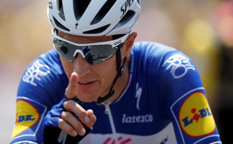 Niki Terpstra  i aktion ved Tour de France i 2018.  Foto: Stephane Mahe/Ritzau Scanpix