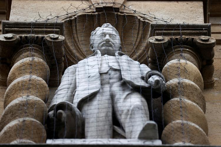 Her ses den omtalte statue af Cecil Rhodes.  Foto: Eddie Keogh/Ritzau Scanpix